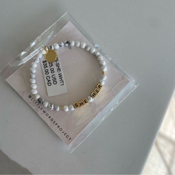 Little Word’s Project She/Her Bracelet - Picture 1 of 2